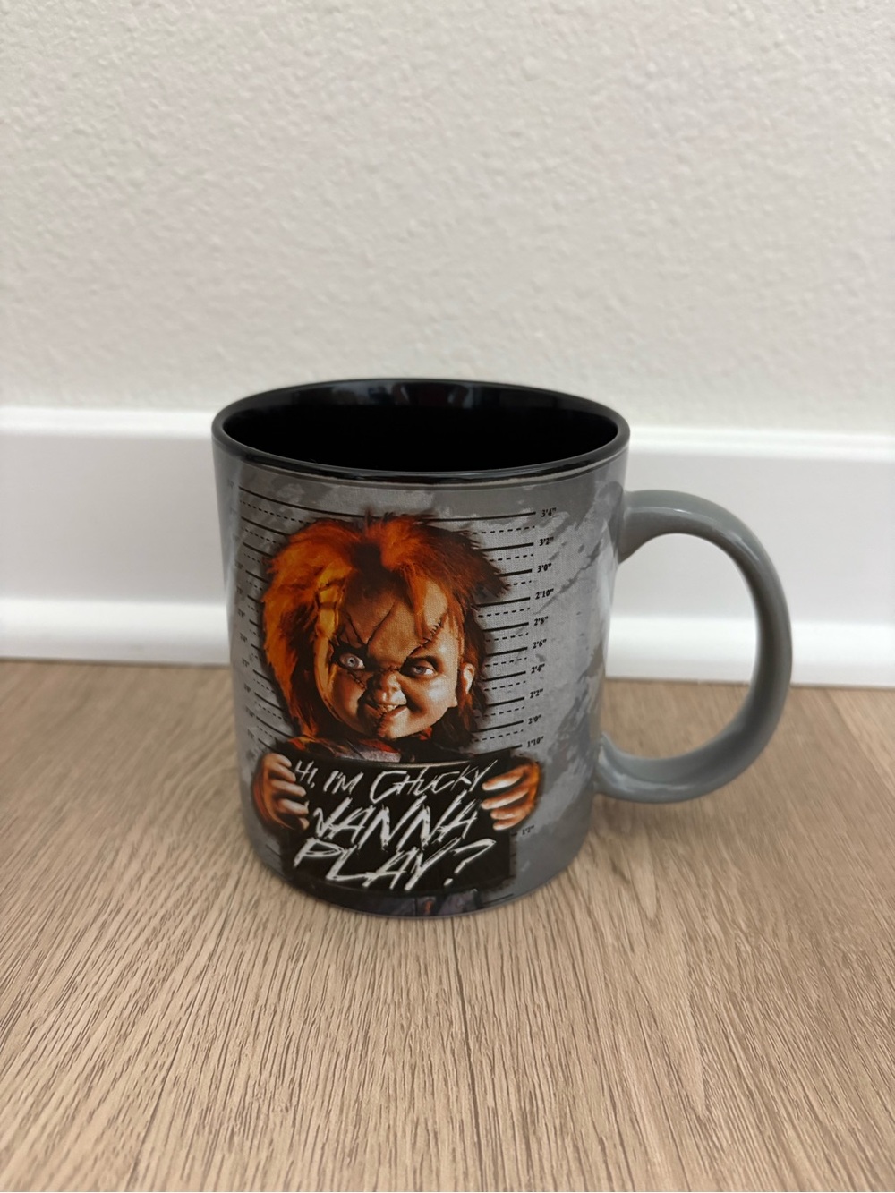 Grey Chucky Character Ceramic Large Coffee Mug - Halloween